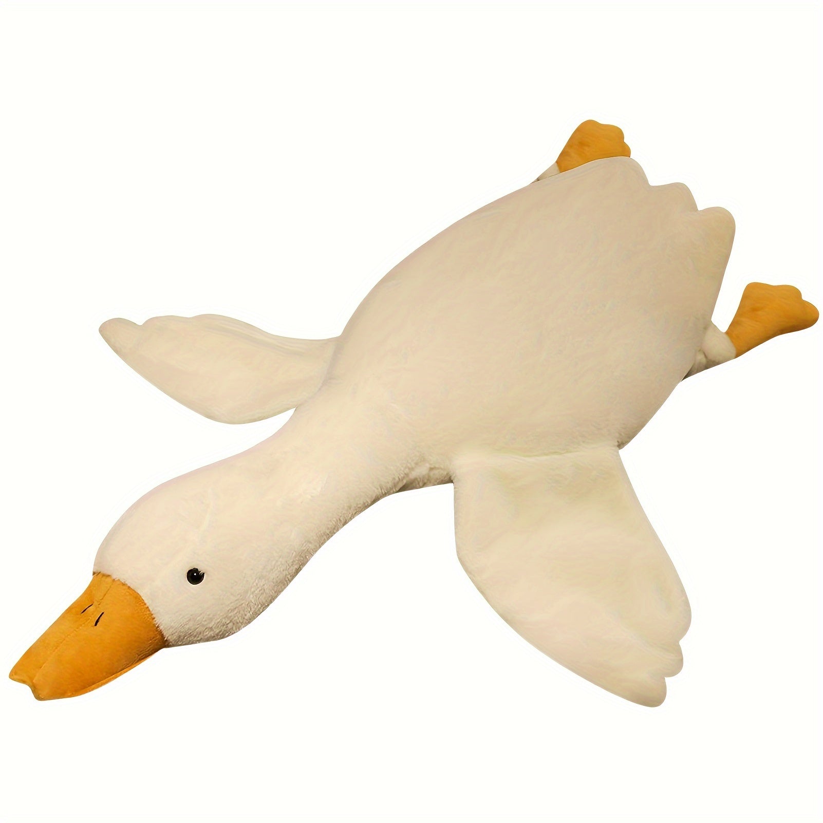 Soft White Duck Plush Toy – Swan Goose Stuffed Animal & Fluffy Floor Mat for Kids’ Room and Home Décor (0-3 years)