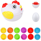 Egg Puzzle – Educational Shape Matching Toy for Toddlers – Fun Brain Game in a Cute Egg Carton