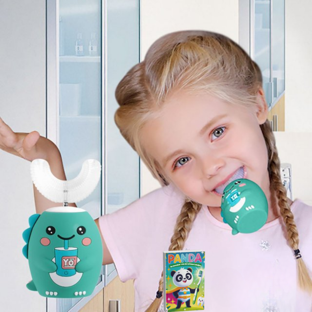 Kids Electric 360° Toothbrush – Fun Dino Design for Easy & Healthy Brushing (2-12 years)