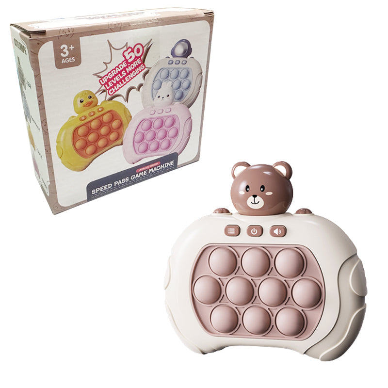 Reflex Training Handheld Game – Light-Up Push Bubble Console for Kids & Adults | Improves Focus, Speed & Coordination (2+ years)