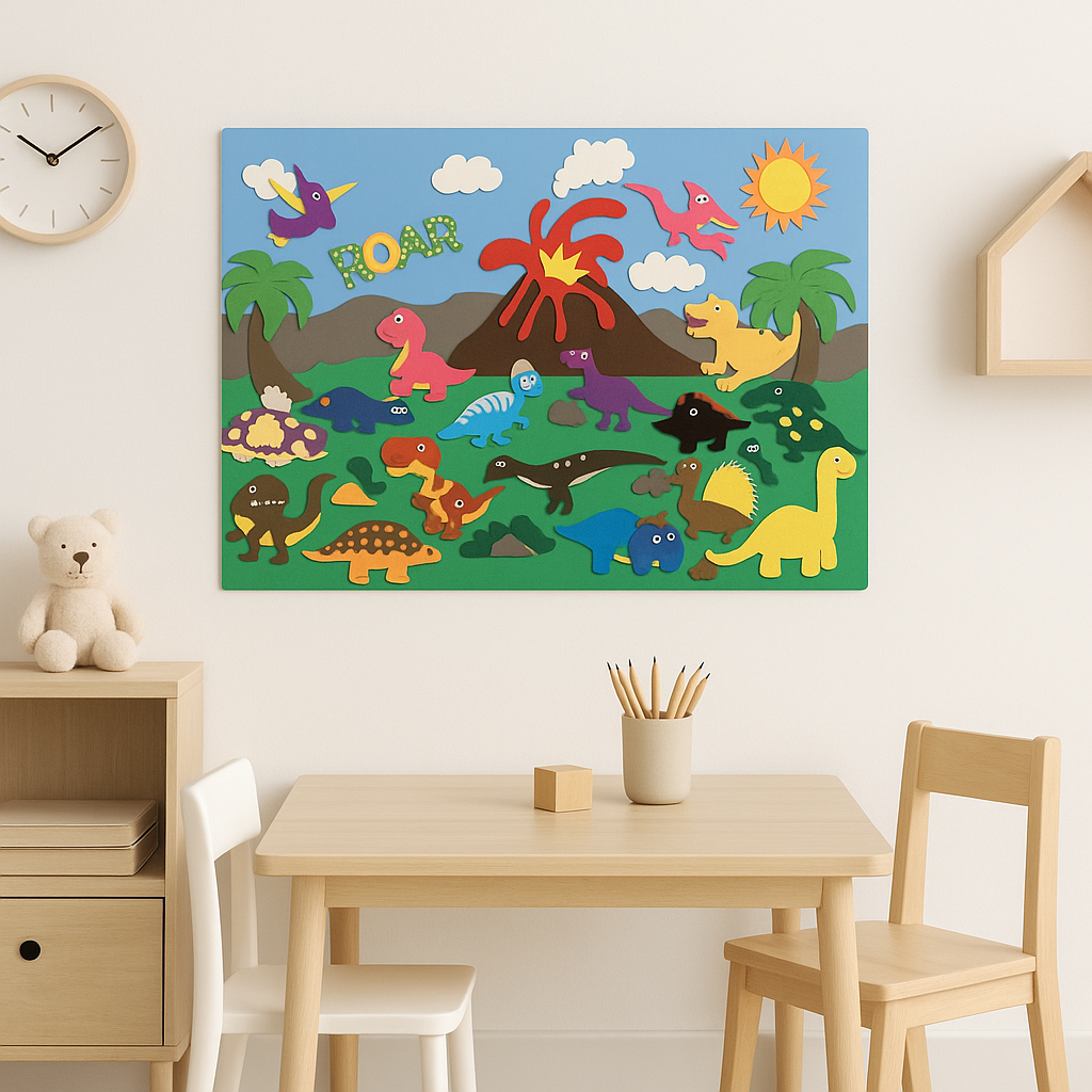 Interactive Felt Board for Toddlers – Endless Fun with Reusable Shapes & Learning