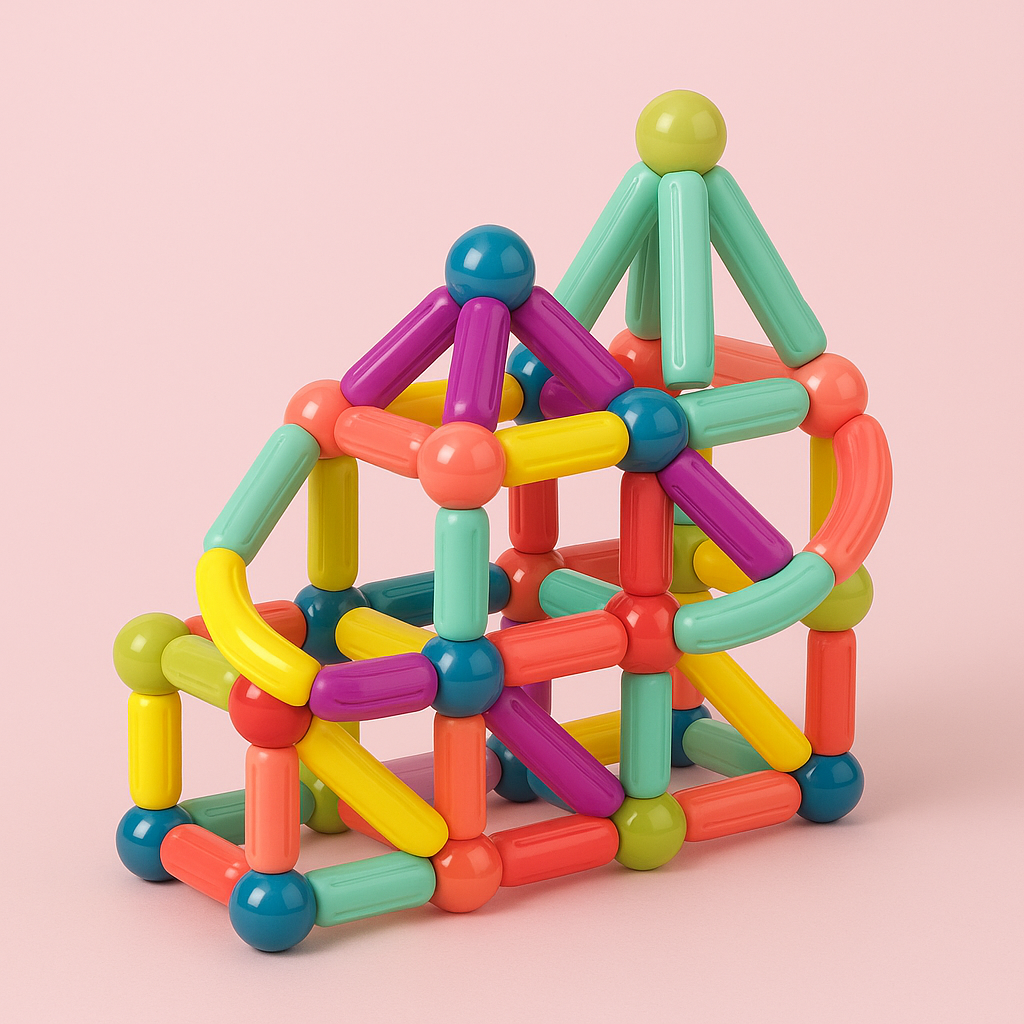 Magnetic Building Sticks – Boost Creativity & Fine Motor Skills Through Play