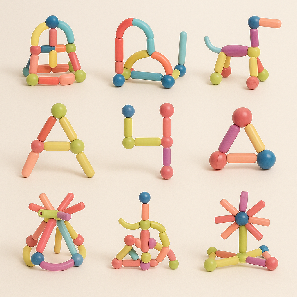 Magnetic Building Sticks – Boost Creativity & Fine Motor Skills Through Play