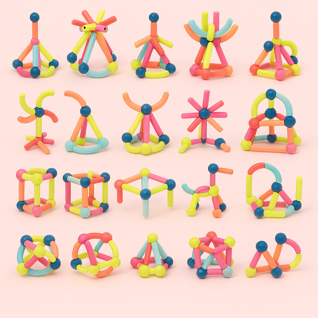Magnetic Building Sticks – Boost Creativity & Fine Motor Skills Through Play