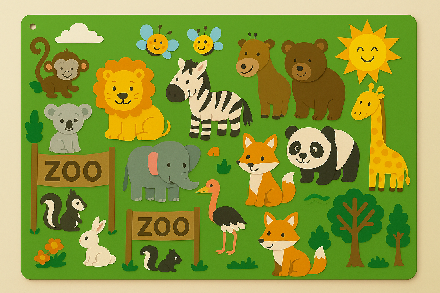 Interactive Felt Board for Toddlers – Endless Fun with Reusable Shapes & Learning
