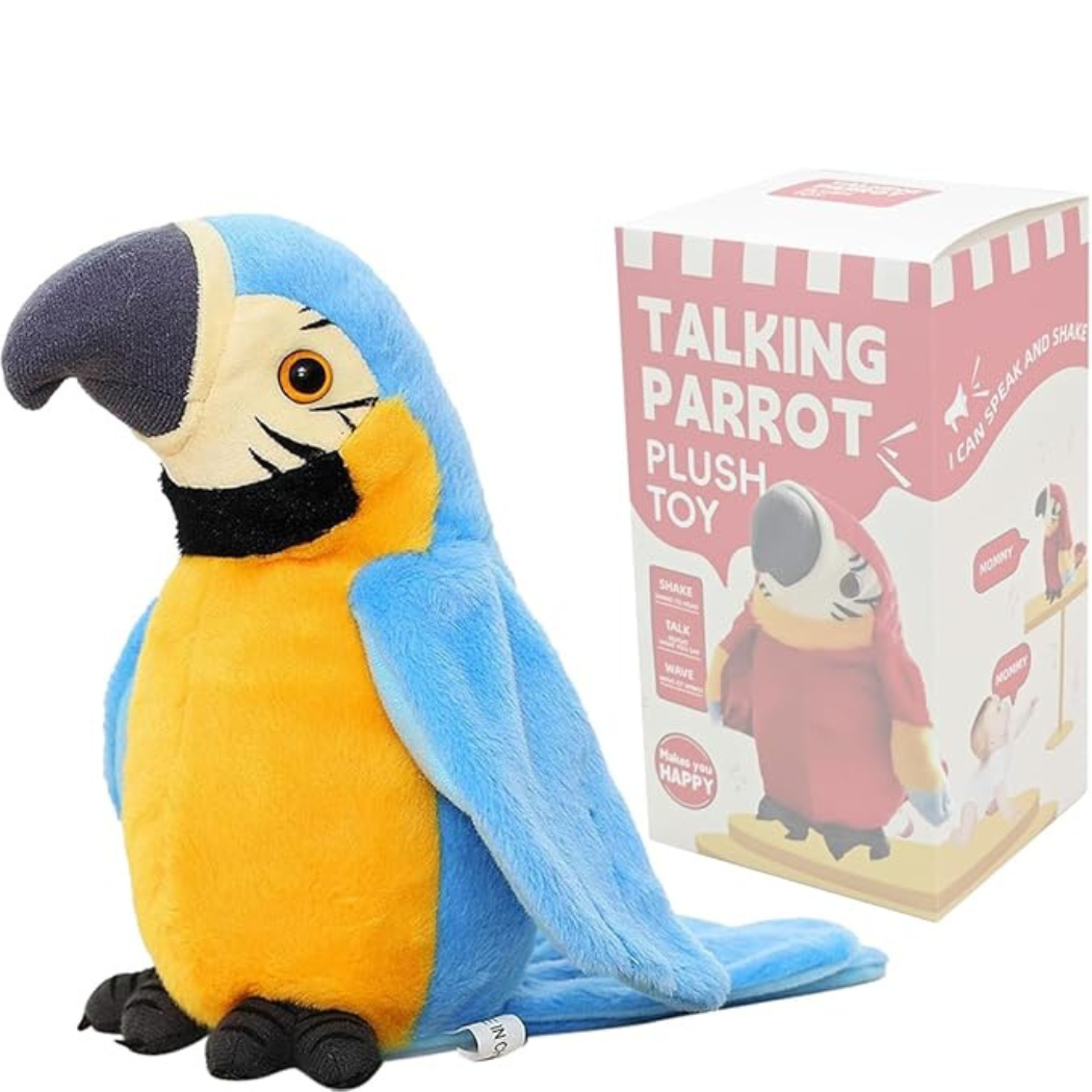 The Talking Plush Parrot Toy for Kids | Interactive Voice Repeater with Funny Movements (3+ years)