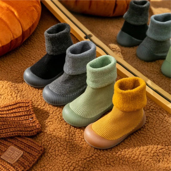 Mini Fashion Toddler Sock Shoes – Anti-Slip, Warm & Easy Wear for Indoors and Outdoors