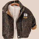 Kids’ Casual Leopard Print Jacket – Trendy, Comfortable, and Durable Outerwear for Active Children (1-8 years)