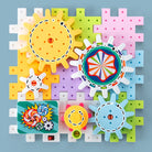 Montessori Gear Building Set – Creative Construction Toy with Rotating Power (3+ years)