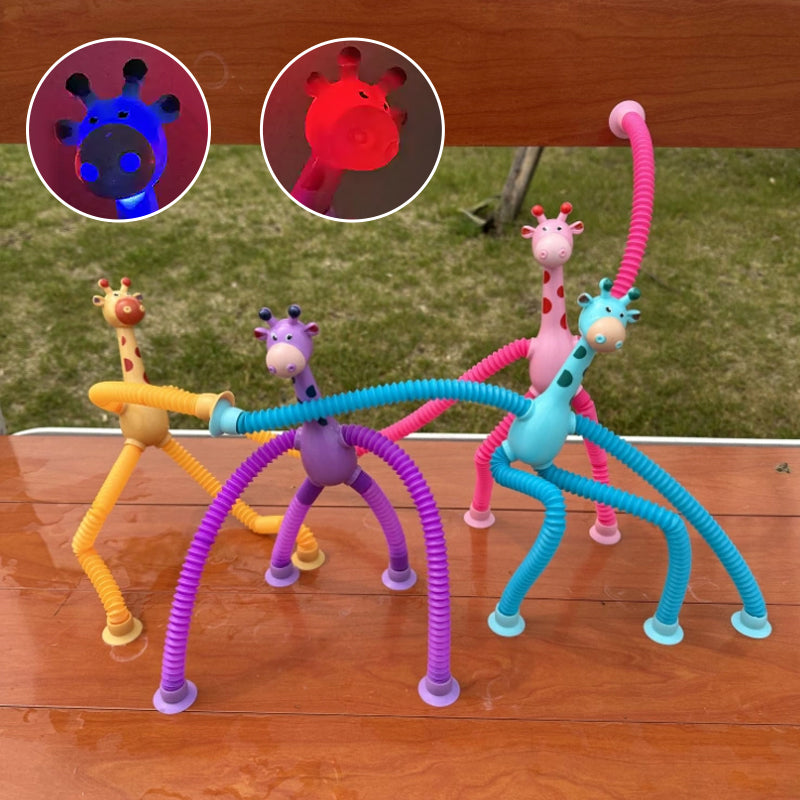 Ultimate Sensory Toy for Kids – Colorful Telescopic Fidget Play with Suction Cups (3+ years)
