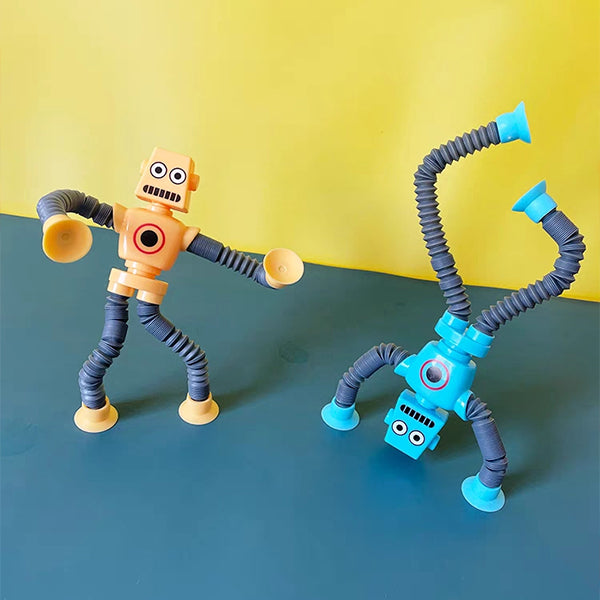 Ultimate Sensory Toy for Kids – Colorful Telescopic Fidget Play with Suction Cups (3+ years)