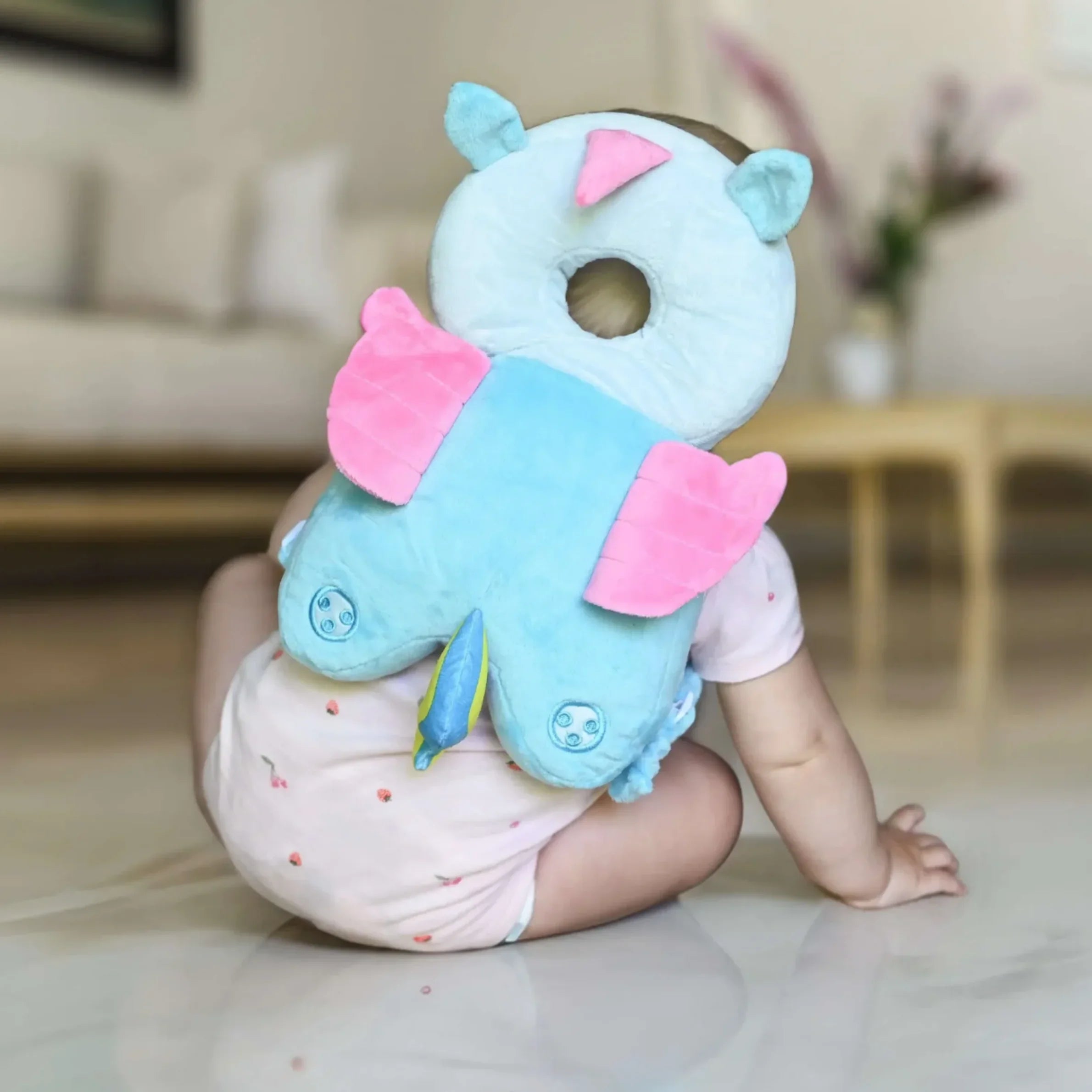 HeadHug Baby Head Protector Backpack – Soft, Breathable Cushion for Crawling & First Step (9months - 2years)