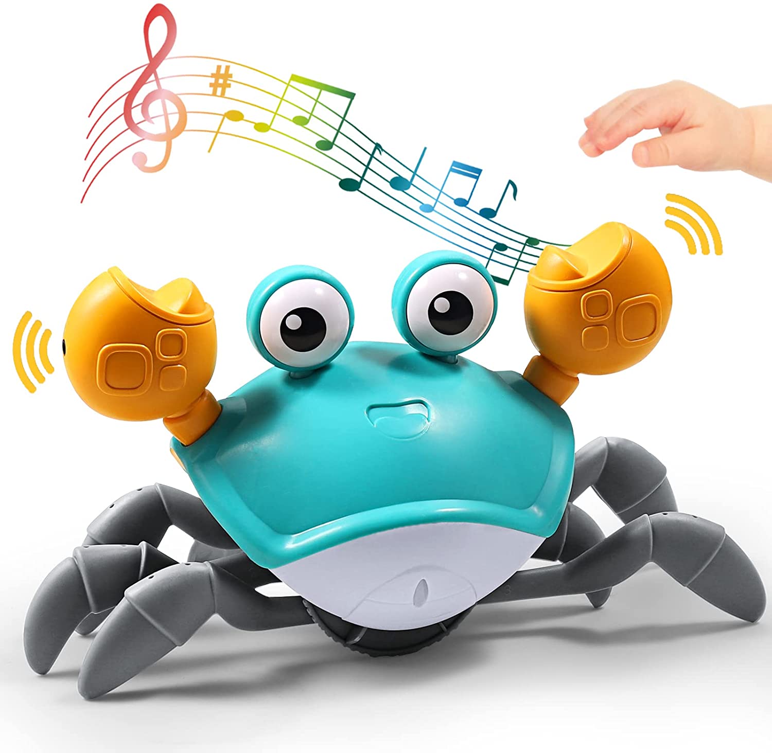 Walking Crab – Crawling Toy for Babies – Light-Up, Musical & Motion Sensor Fun