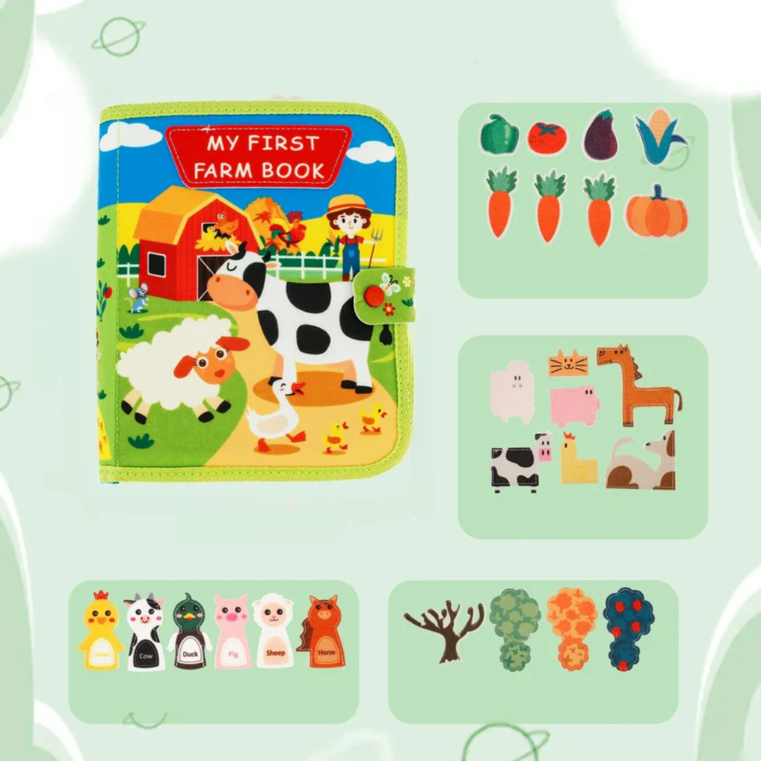 Educational Montessori Farm Storybook for Kids – Interactive Learning & Imaginative Play (1-5 years)