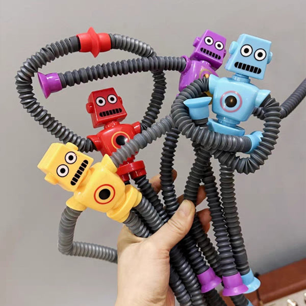 Ultimate Sensory Toy for Kids – Colorful Telescopic Fidget Play with Suction Cups (3+ years)