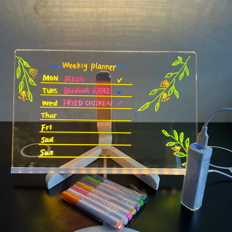 Glowing LED Drawing Board for Kids – Creative Light-Up Writing & Doodle Pad (5+ years)