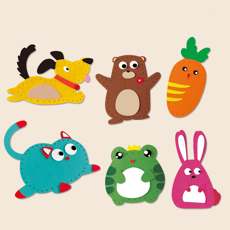 Safe Felt Animal Sewing Kit for Kids – DIY Handicraft Set with Materials (7+ years)