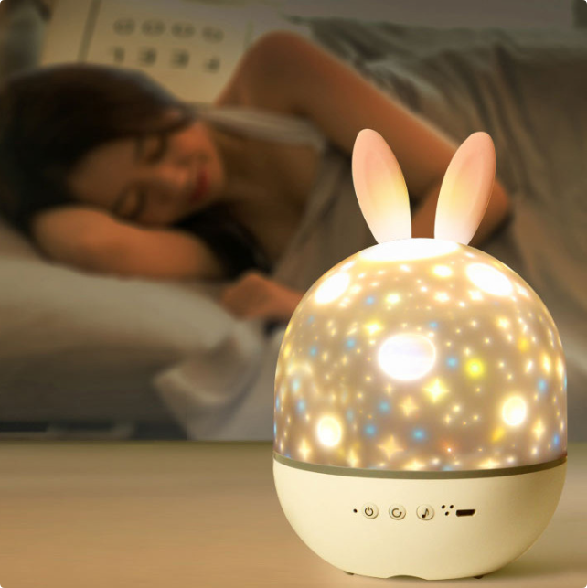 Calming Starry Sky Projector Night Light – Relax and Fall Asleep with Unique Bedroom Lamp (3+ years)