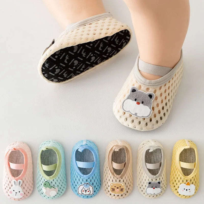 Non-Slip Baby Socks for First Walkers – Breathable Mesh Grip Socks for Toddlers (10 Months - 3 Years)