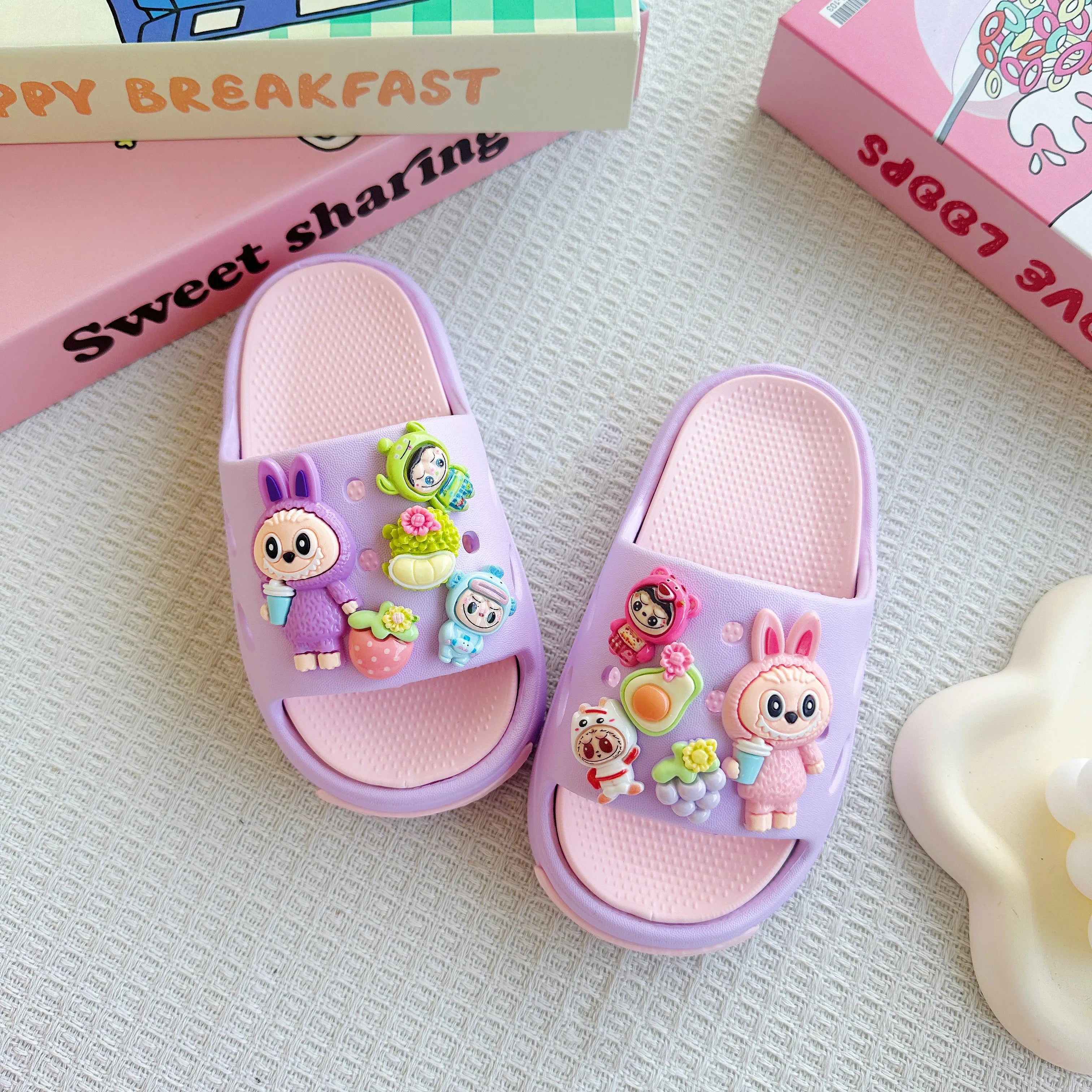 Kids Cartoon EVA Slippers – Lightweight Non-Slip Sandals for Boys & Girls | Summer Indoor & Outdoor Shoes (3-8 years)