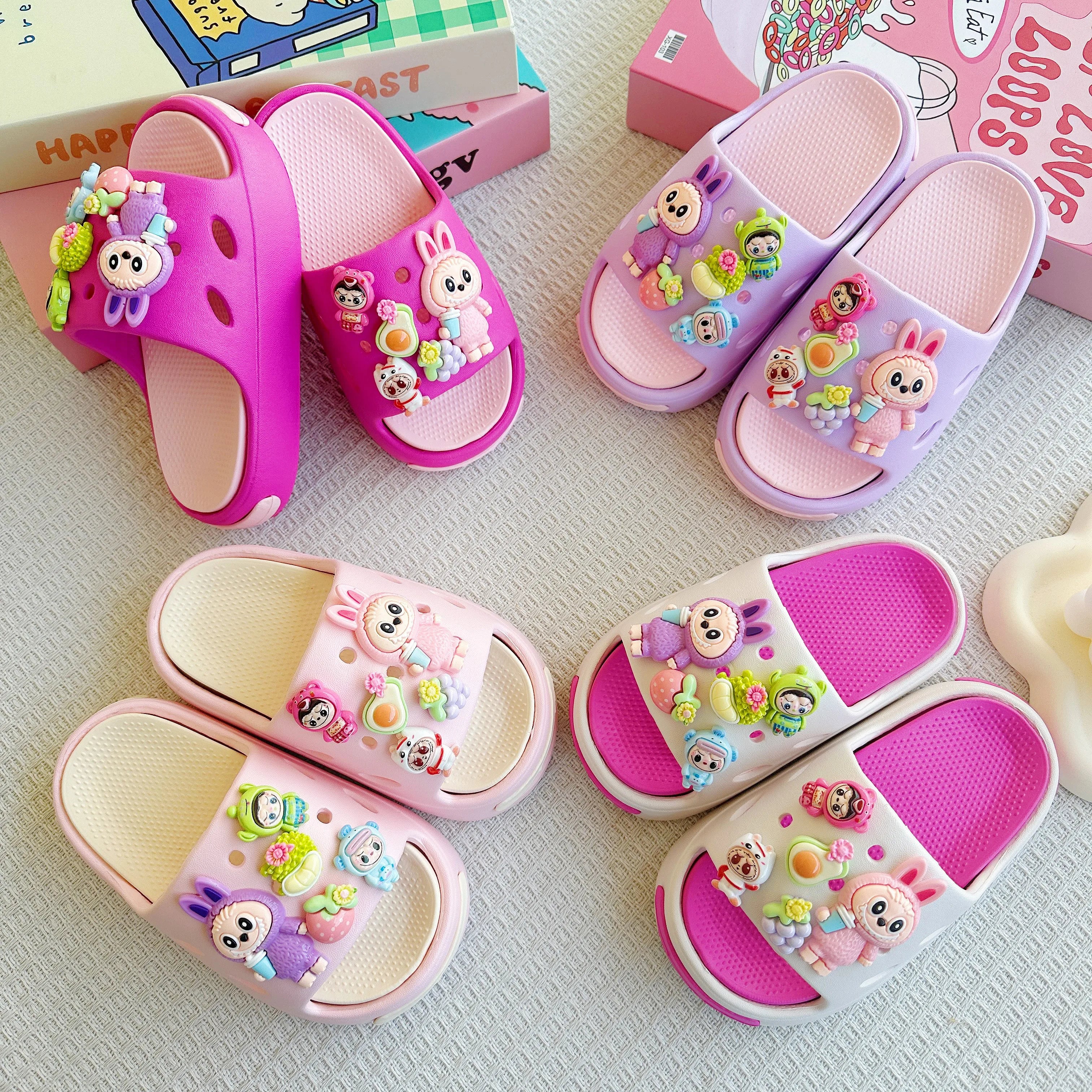 Kids Cartoon EVA Slippers – Lightweight Non-Slip Sandals for Boys & Girls | Summer Indoor & Outdoor Shoes (3-8 years)