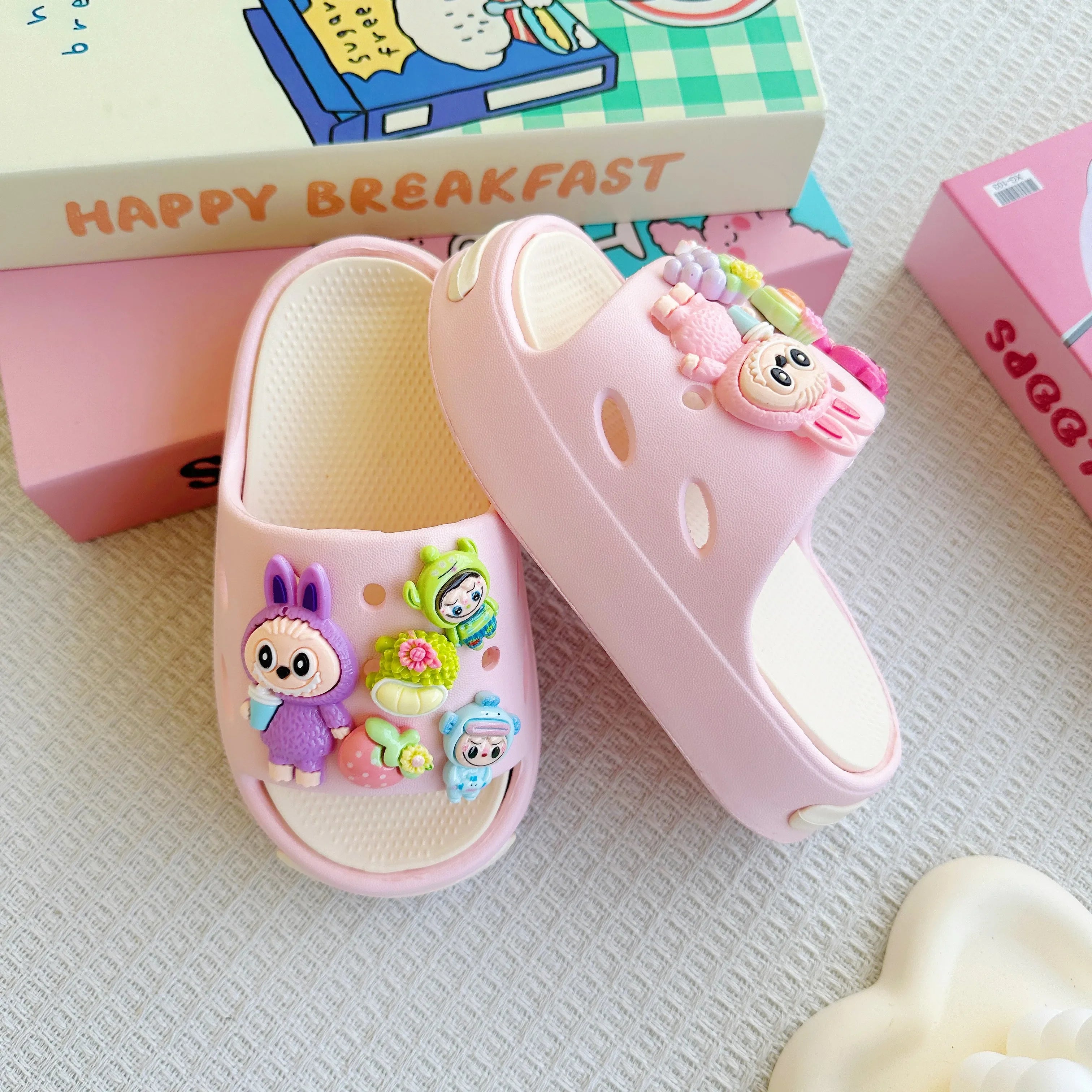 Kids Cartoon EVA Slippers – Lightweight Non-Slip Sandals for Boys & Girls | Summer Indoor & Outdoor Shoes (3-8 years)