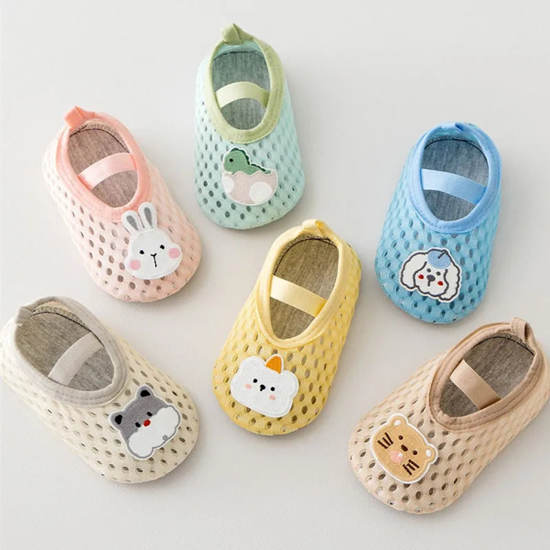 Non-Slip Baby Socks for First Walkers – Breathable Mesh Grip Socks for Toddlers (10 Months - 3 Years)