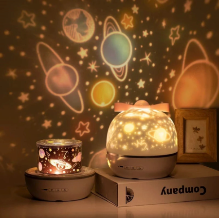 Calming Starry Sky Projector Night Light – Relax and Fall Asleep with Unique Bedroom Lamp (3+ years)