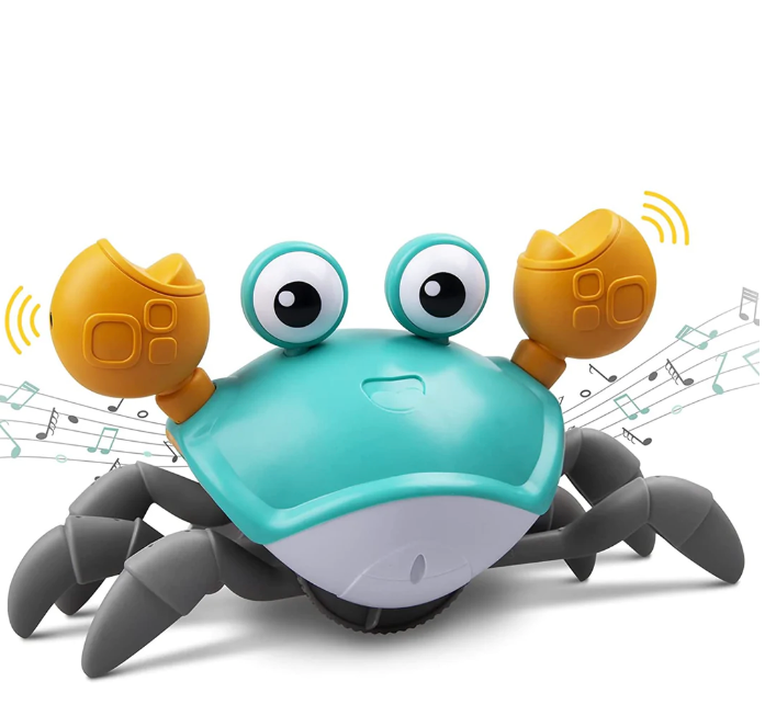 Walking Crab – Crawling Toy for Babies – Light-Up, Musical & Motion Sensor Fun