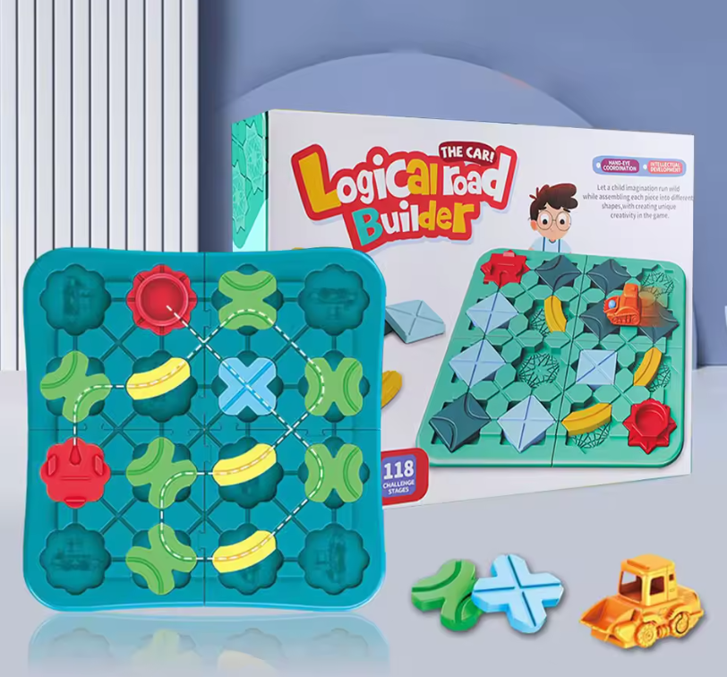 Creative Learning Playset for Kids - Montessori Inspired Maze & Track Building Toy (1-5 years)