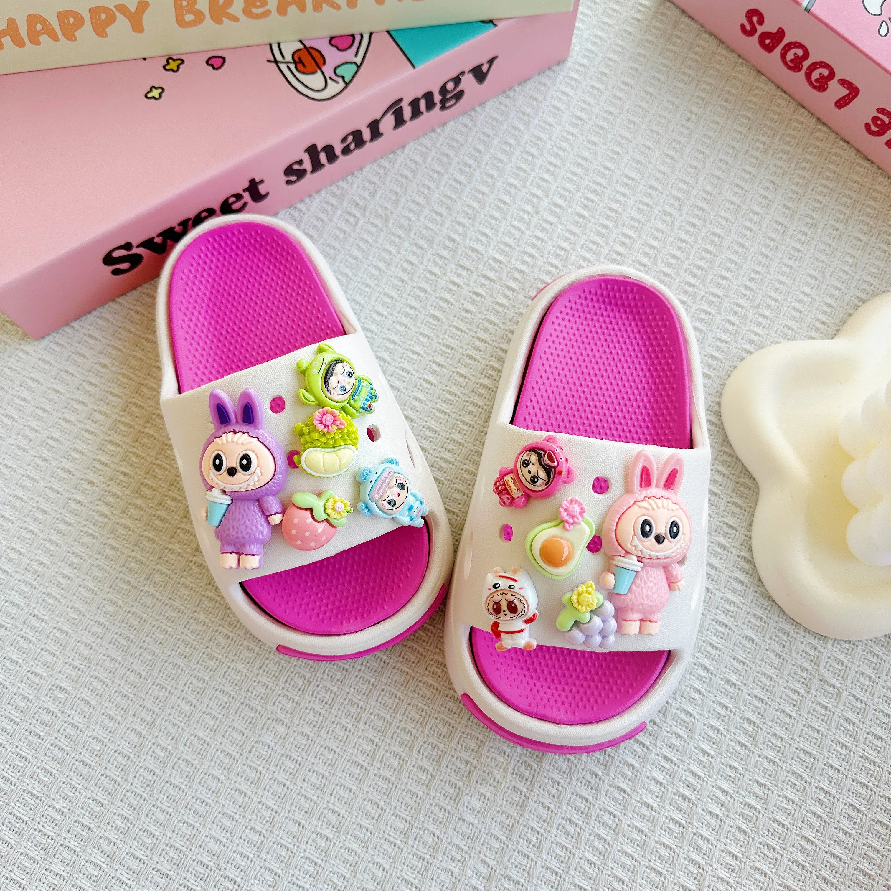 Kids Cartoon EVA Slippers – Lightweight Non-Slip Sandals for Boys & Girls | Summer Indoor & Outdoor Shoes (3-8 years)
