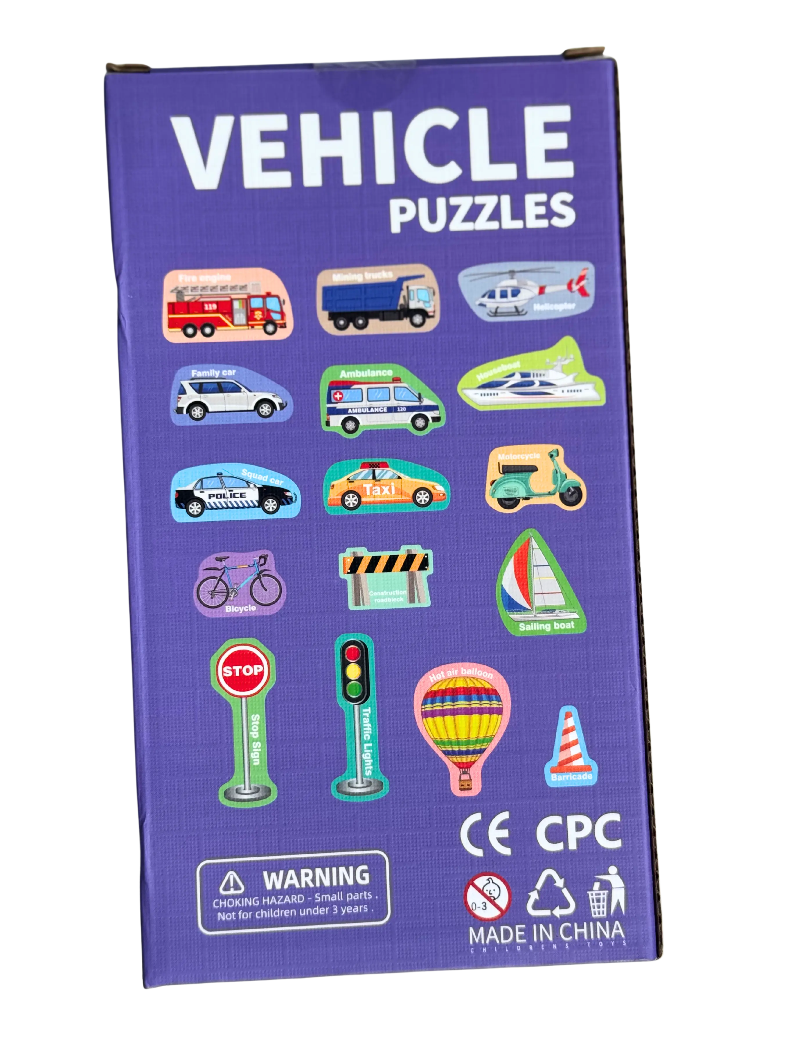 Magnetic Vehicle Puzzle – Montessori Learning Toy for Toddlers & Preschoolers (1-5 years)