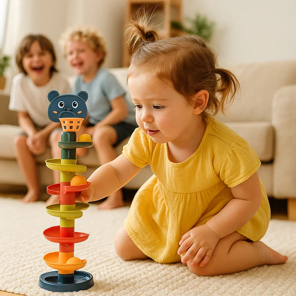 Montessori Ball Tower Toy for Kids – Fun Educational Game for Motor Skills and Learning Play (5+ years)