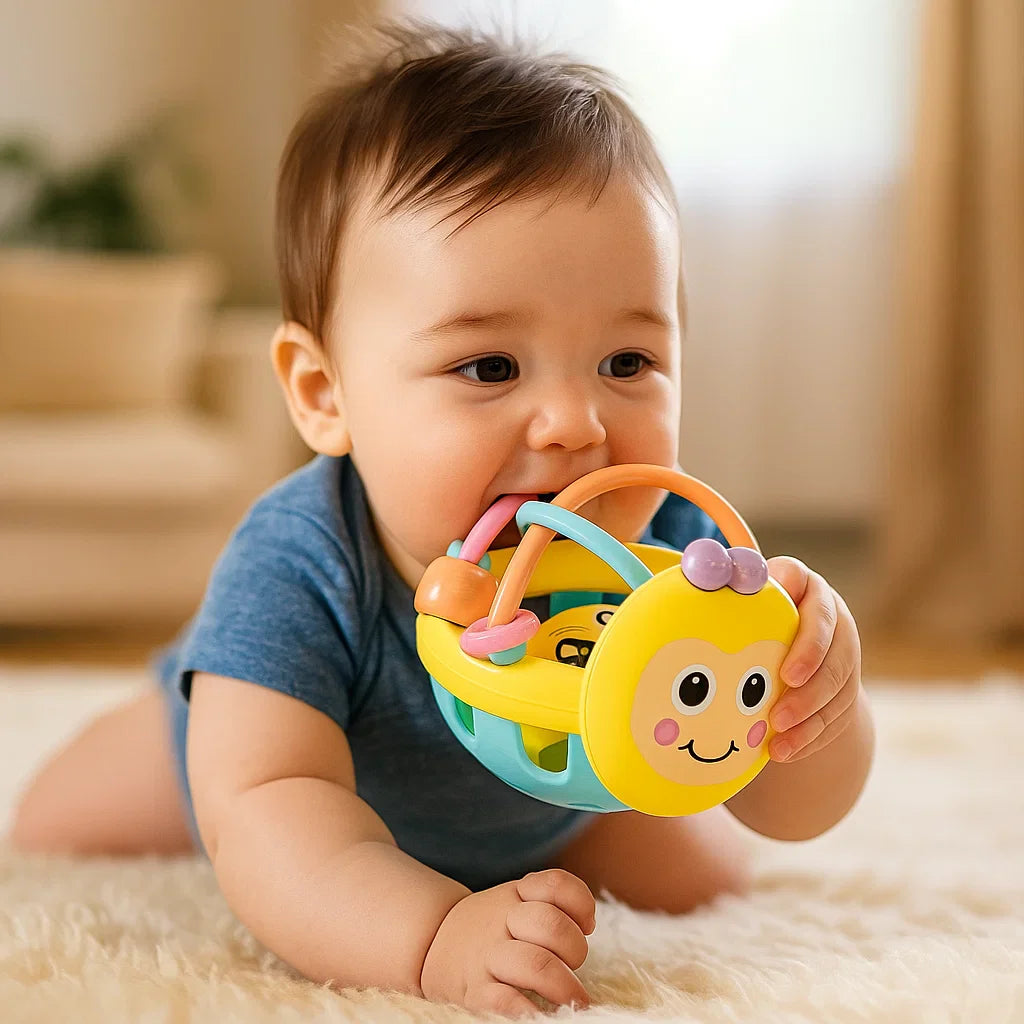 Baby Teething Toy Ball – Safe Chewable Play Ball for Soothing Gums (6months - 2years)