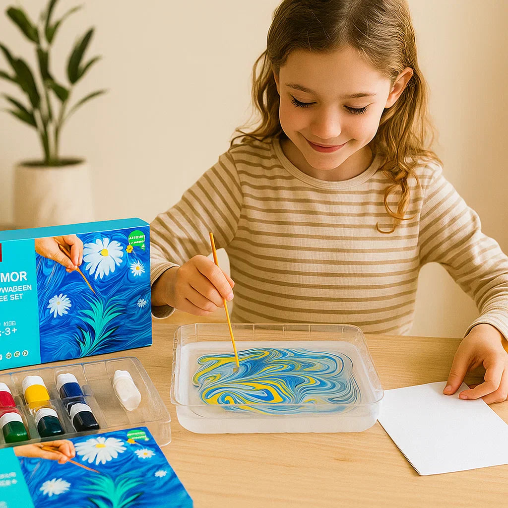 Creative Marble Painting Set for Kids – Fun DIY Arts & Crafts Kit (7+ years)