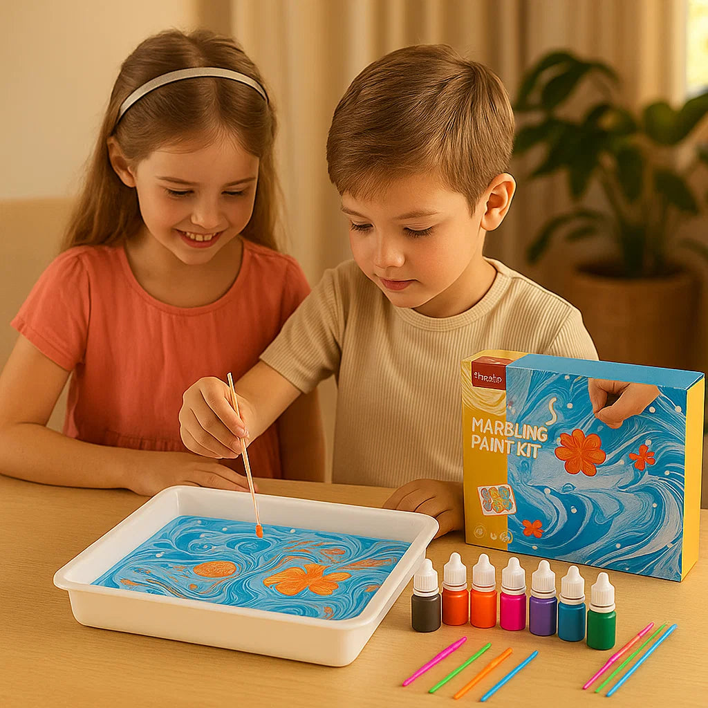 Creative Marble Painting Set for Kids – Fun DIY Arts & Crafts Kit (7+ years)