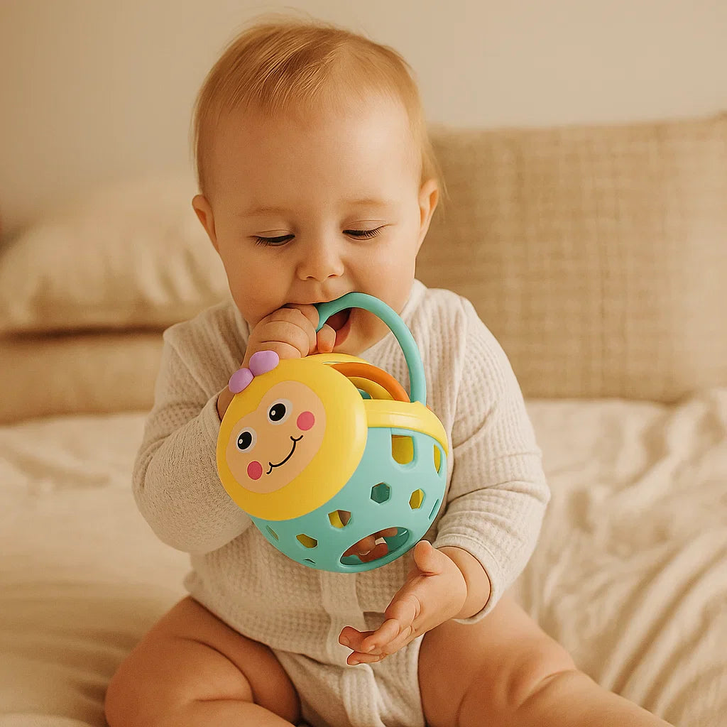 Baby Teething Toy Ball – Safe Chewable Play Ball for Soothing Gums (6months - 2years)