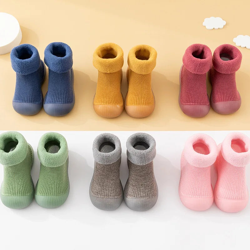 Mini Fashion Toddler Sock Shoes – Anti-Slip, Warm & Easy Wear for Indoors and Outdoors
