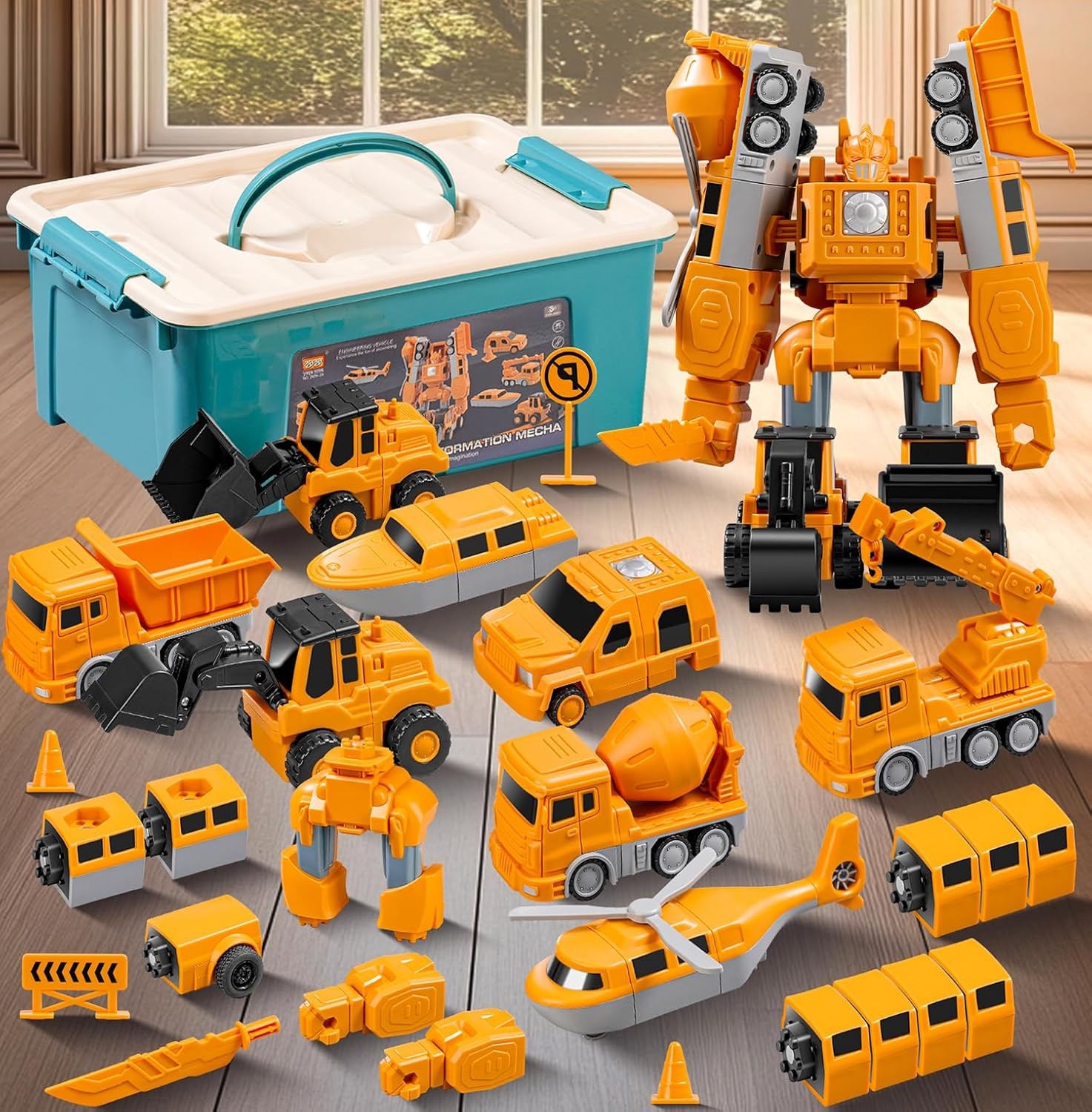 Transforming Toy Truck – 2-in-1 Vehicle Turns into Robot Action Figure (5+ years)