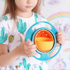 Spill-Proof Baby Bowl | Non-Slip, 360° Rotating Kids Feeding Bowl for Mess-Free Meals (6months-5years)