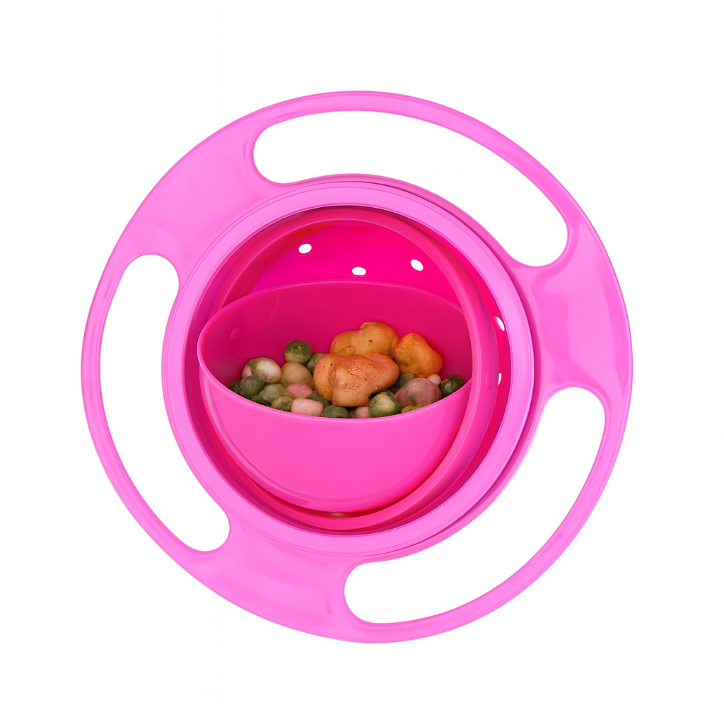 Spill-Proof Baby Bowl | Non-Slip, 360° Rotating Kids Feeding Bowl for Mess-Free Meals (6months-5years)