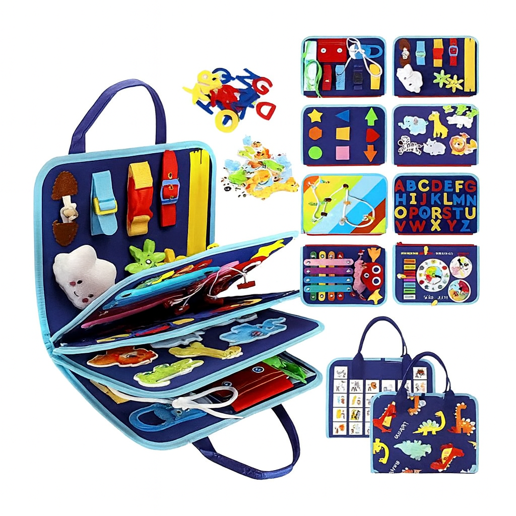 Interactive Baby Learning Book | Montessori Inspired Soft Activity Toy (+3 Years)