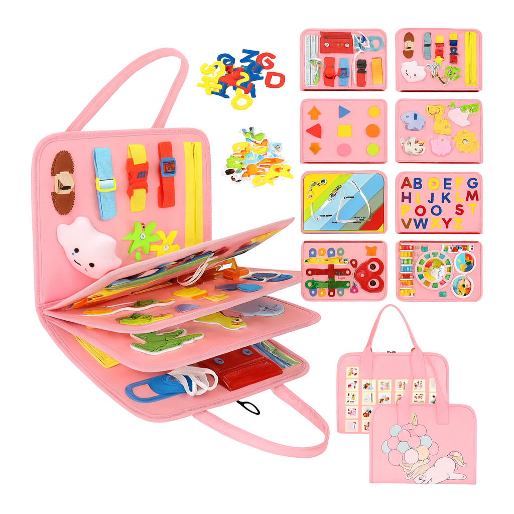Interactive Baby Learning Book | Montessori Inspired Soft Activity Toy (+3 Years)