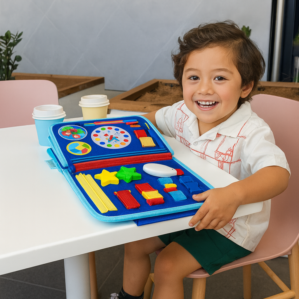 Interactive Baby Learning Book | Montessori Inspired Soft Activity Toy (+3 Years)