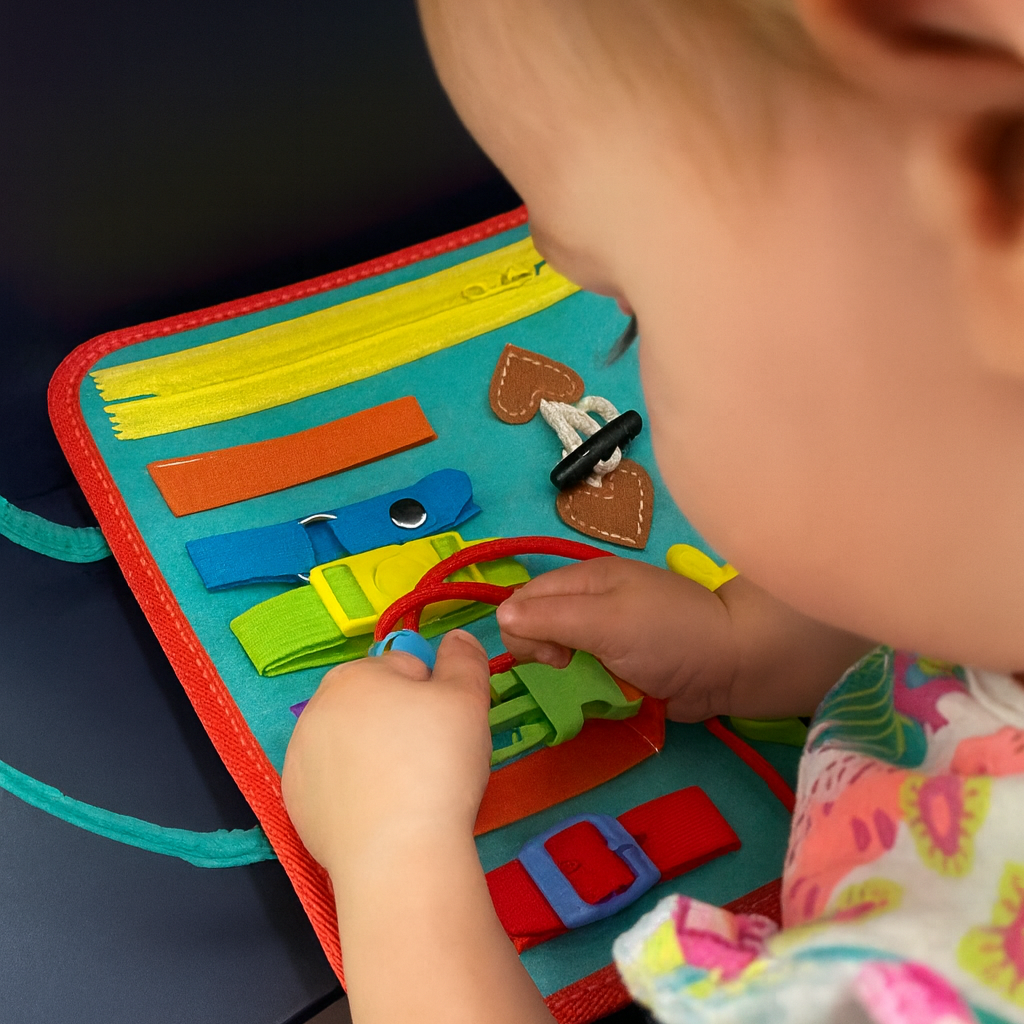 Interactive Baby Learning Book | Montessori Inspired Soft Activity Toy (+3 Years)