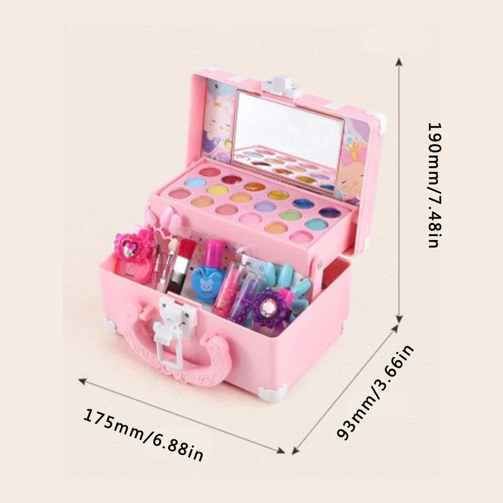 Kids Makeup Set – Glamorous Pretend Play Kit with Brushes, Lip Gloss & Accessories (7+ years)