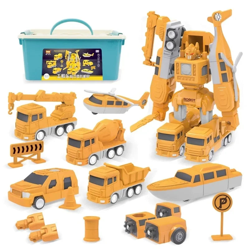 Transforming Toy Truck – 2-in-1 Vehicle Turns into Robot Action Figure (5+ years)