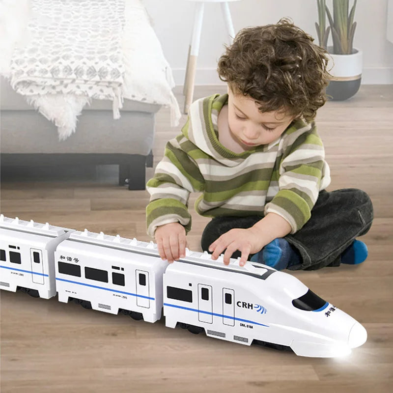 Self-Driving Toy Train – Fast Speed Play Train for Kids with Lights & Sound (5+ years)
