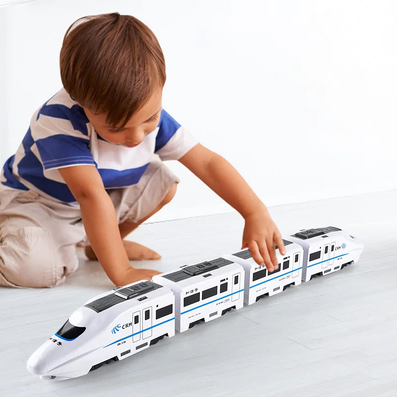Self-Driving Toy Train – Fast Speed Play Train for Kids with Lights & Sound (5+ years)
