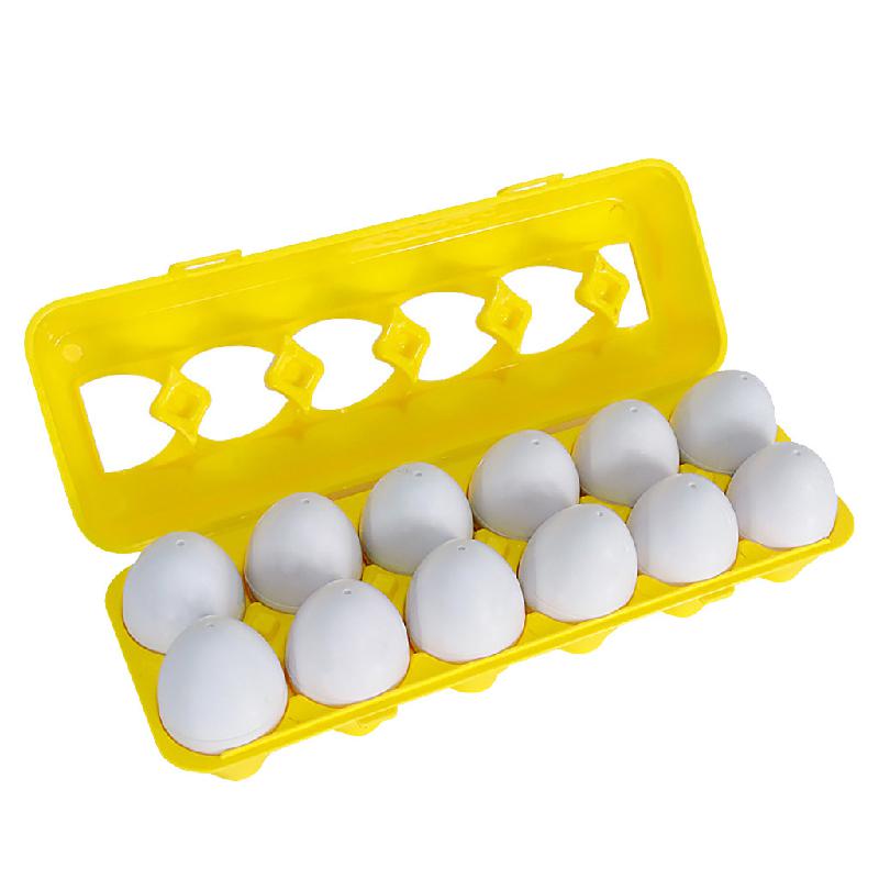 Egg Puzzle – Educational Shape Matching Toy for Toddlers – Fun Brain Game in a Cute Egg Carton